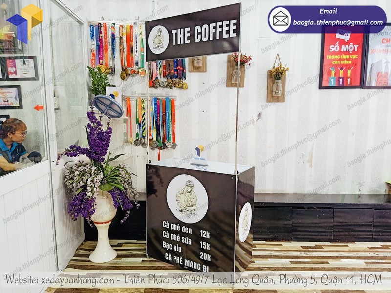 booth bán cà phê mini