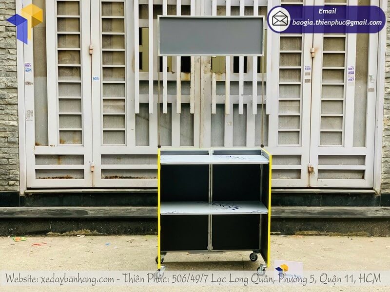 xe bán bánh tráng nướng di động