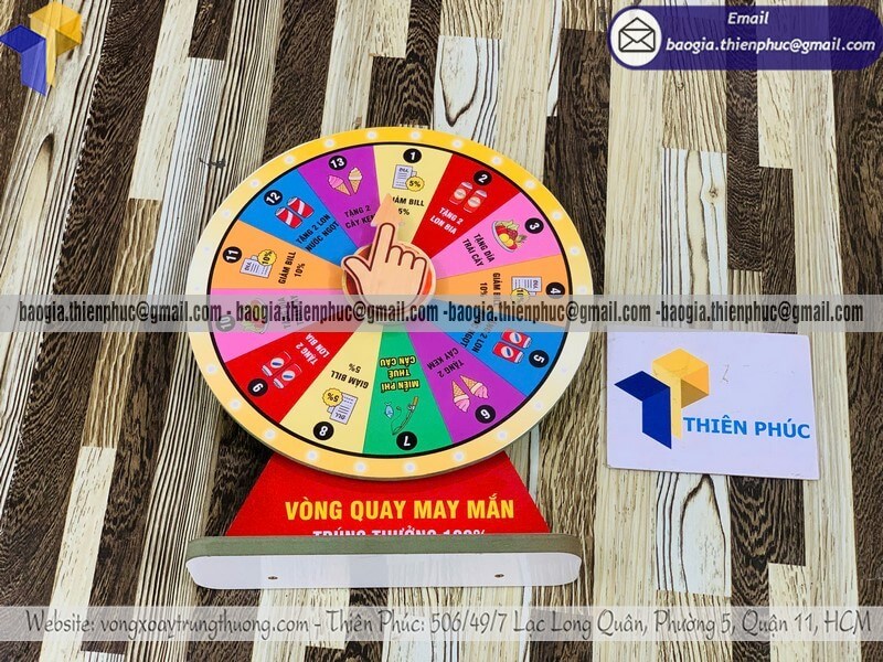 vòng quay trúng thưởng sự kiện