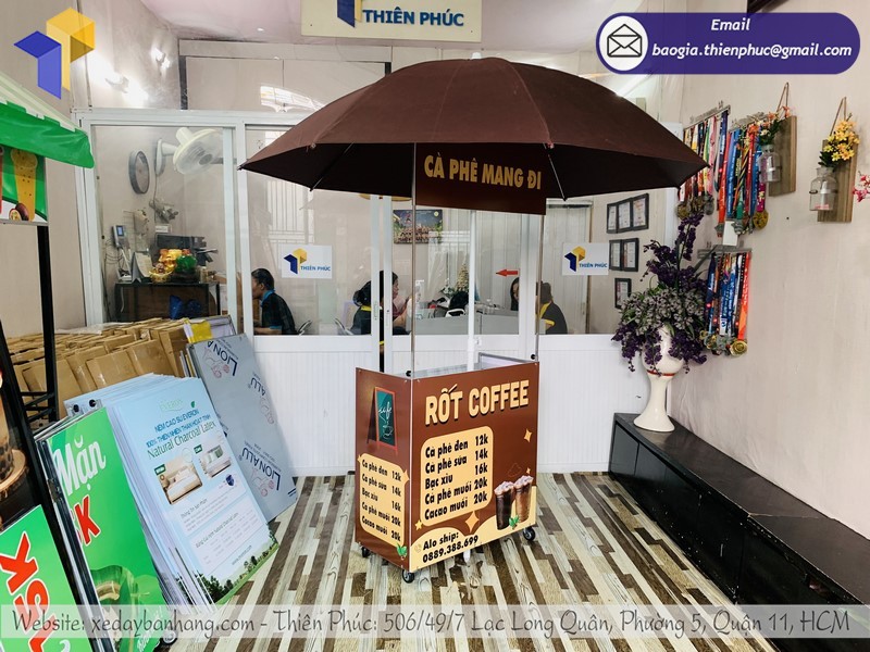 xe café take away xếp gọn rẻ