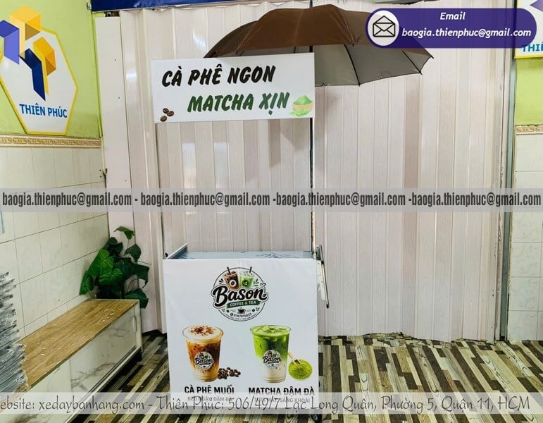 xe ban cafe di dong gap gon